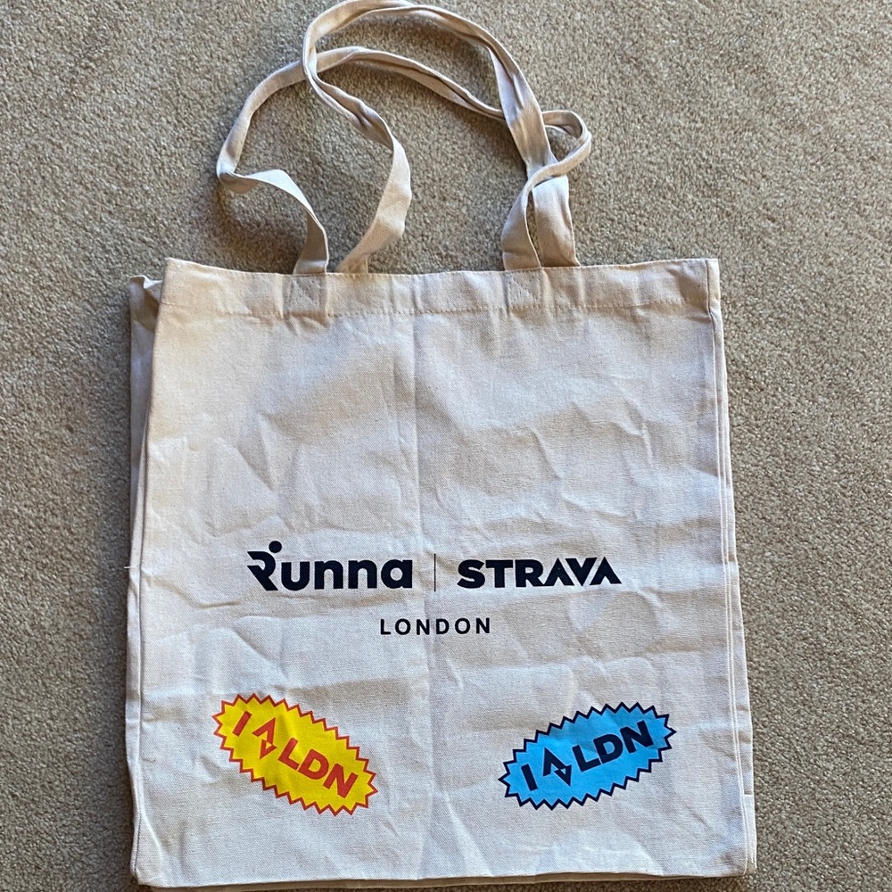 Runna x Strava London Canvas Tote